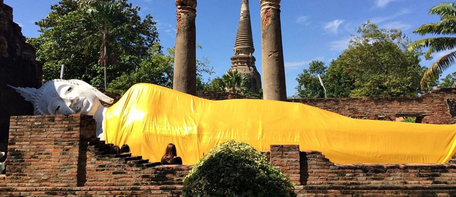 Buda tumbado Ayutthaya